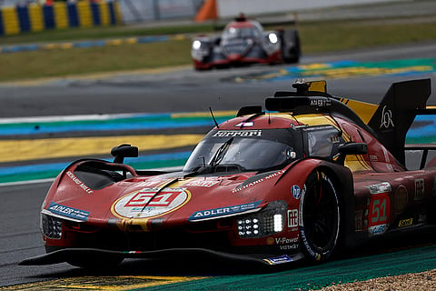 Ferrari AF Corse team car during the race
